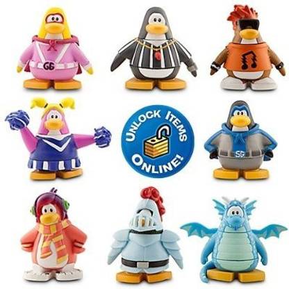 DISNEY Club Penguin 8 Pack Assortment - 2'' Mix 'N Match Figures