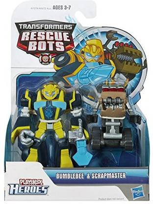 PLAYSKOOL Heroes Transformers Rescue Bots Bumblebee And Scrapmaster