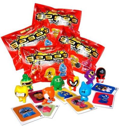 GoGo's Crazy Bones Series 1 - (4 Packs of 3 Pieces)