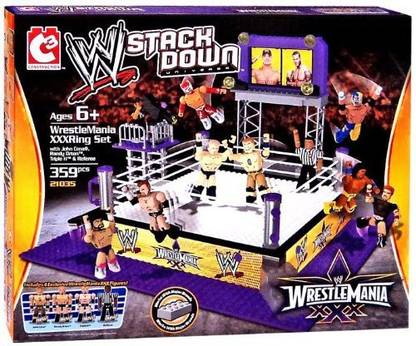 WWE C3 Wrestling Stack Down Set 21035 Wrestlemania Xxx Ring