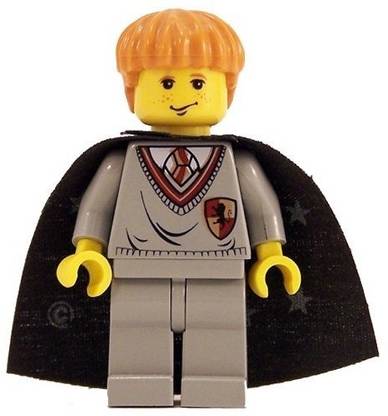 LEGO Ron Weasley (Gryffindor Shield Torso YF) - Harry Potter 2 Figure
