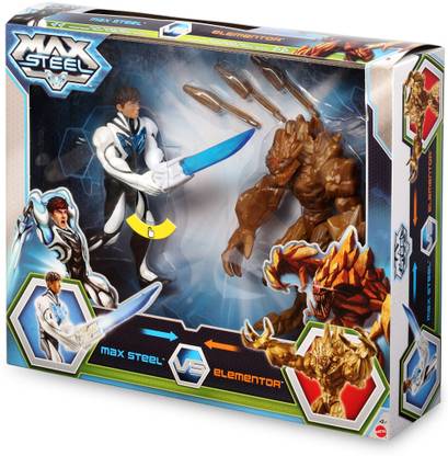 DC Comics Max Steel Battle Pack Max Steel vs Earth Elementor Figures