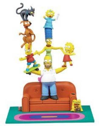 McFarlane Toys The Simpsons Deluxe Boxed Sets Family Couch Gag Action Figure Set 