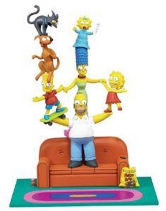 McFarlane Toys The Simpsons Deluxe Boxed Sets Family Couch Gag Action Figure Set McFarlane Toys The Simpsons Deluxe Boxed Sets Family Couch Gag Action Figure Set