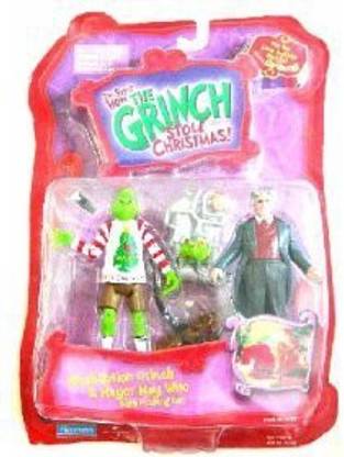 Seuss How The Grinch Stole Christmas: Whobilation Grinch & Mayor May Who with Flocking Gun