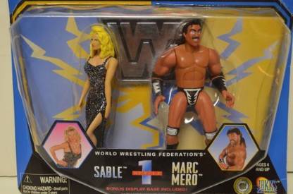 WWF Sable & Marc Mero Managers 6" Two Pack Set Series 1 Jakks