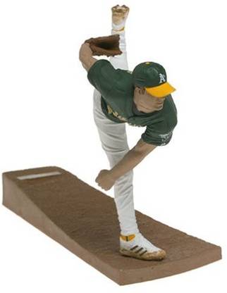 T M P Intl Mlb Series 10 Mark Mulder With Green Oakland A'S Jersey