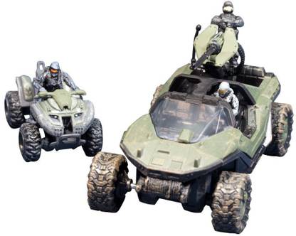 McFarlane Toys Halo Micro Ops Series 1: Warthog and Mongoose with 2 Spartans and Trooper