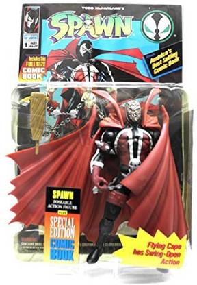 Flying Cape has swing-open action Spawn