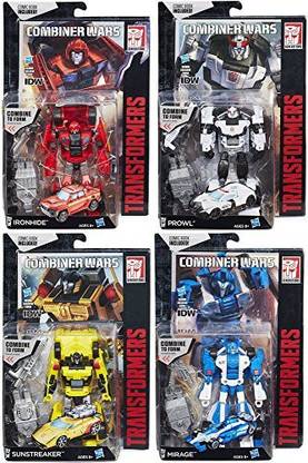 TRANSFORMERS Generations Combiner Wars Ironhide, Prowl, Mirage & Sunstreaker Set Of 4 Deluxe Action Figures
