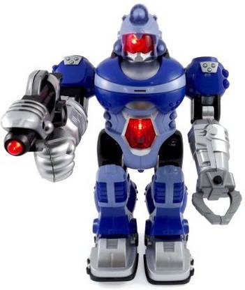 Liberty Imports Android Robot Toy for Kids with Space Blaster, Grip Claw Hand, Lights & Sound