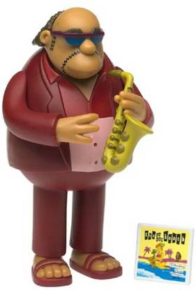 The Simpsons Series 6 Action Figure Bleeding Gums Murphy