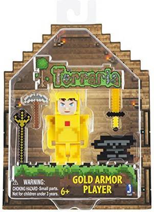 Terraria Gold Armor Player Toy with Accessories