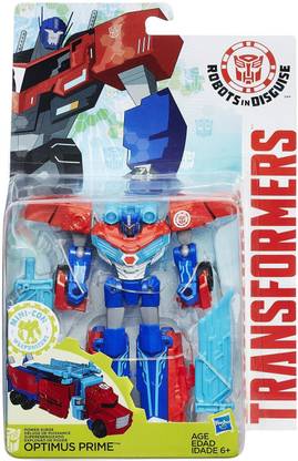 FUNSKOOL Transformers Robot in Disguise Mini-Con Weaponizers Optimus Prime Age 6+