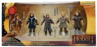 The Bridge Direct Hobbit Hero Pack - Bilbo, Thorin, Dwalin, Kili and Fili 3.75" Figure Box Set