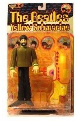 The Beatles Yellow Submarine George Harrison Action Figure with Yellow Submarine Toy by McFarlane Toys