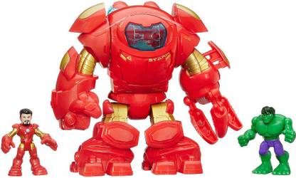 Hasbro Playskool Heroes Marvel Super Hero Adventures Stark Tech Armor With Tony Stark Figure
