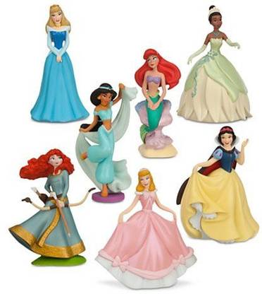 DISNEY Bundle 2 Items Princess Mini Play Sets 1 And 2 14 Pc