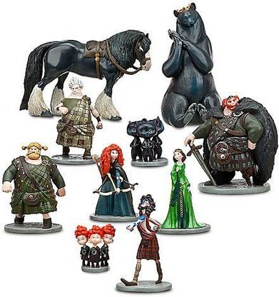 DISNEY Pixar Brave Deluxe 10 Pc Figurine Set