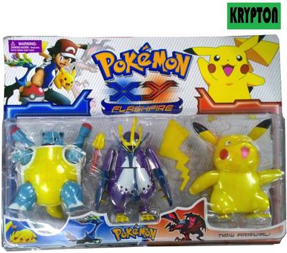 Krypton Set Of 3 Pokemon Xy Flashfire Series Characters