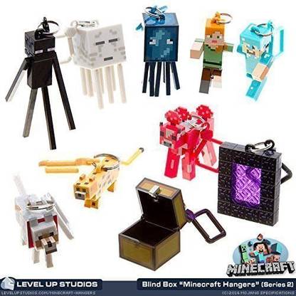 J!NX Minecraft Toy Action Figure Hanger Set Kingfansion (3-Inch 10-Piece) Series 2