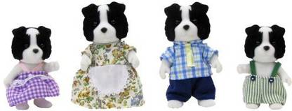 Calico Critters Border Collie Family Set