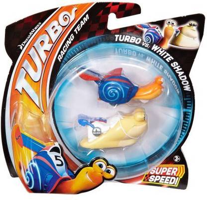 MATTEL Dreamworks Turbo Turbo Vs White Shadow 2 Pack Vehicle Set