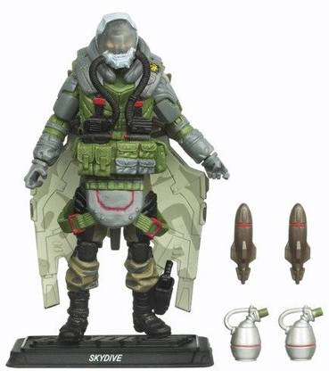 Hasbro Gi Joe Pursuit Of Cobra 3 3/4 Inch Skydive Wave 4