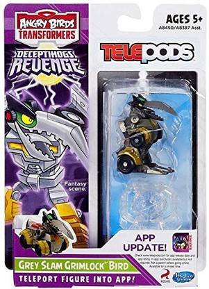 Telepods Angry Birds Transformers Grey Slam Grimlock Bird Pack