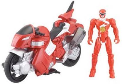 Power Rangers Power Ranger Cycle With 4" Red Dino Cycle