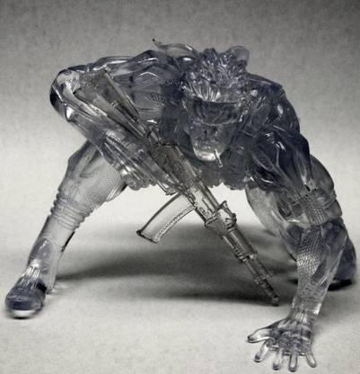 Medicom Metal Gear Solid 4 Old Snake "Ready" Udf (Clear Version)