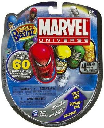 MARVEL Mighty Beanz 2010 Starter Pack Set 4 Beanz