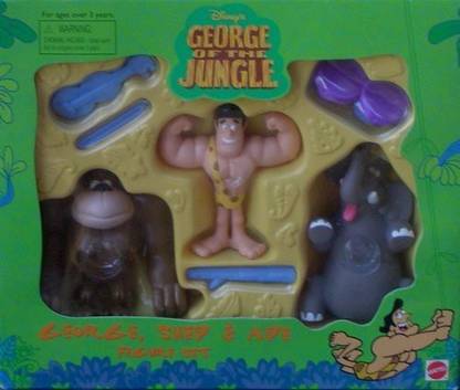 George of the Jungle Classic George Shep Ape Set (2000 Mattel)