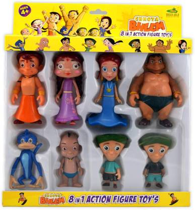 CHHOTA BHEEM Action Figure 8 IN 1 Set (With Bholu)