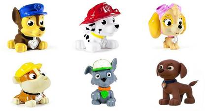 Switch Control Paw Patrol Light Dolls Set of 6