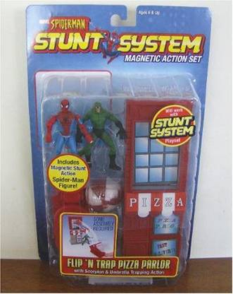 Toybiz Marvel Spiderman Stunt System Magnetic Set Flip N' Trap