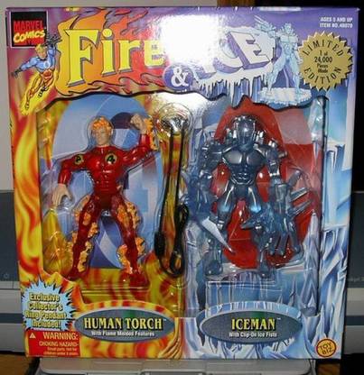 MARVEL Fire & Ice "Human Torch & Iceman"