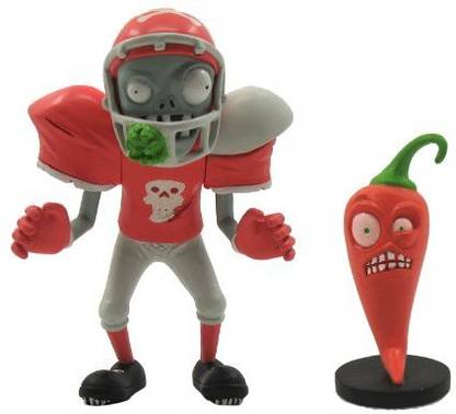 Plants vs Zombies Football Zombie 3"With Jalapeno