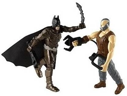 MATTEL Batman Dark Knight Rises Caped Crusader vs Final Assault Bane