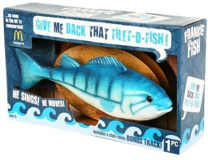 Gemmy Frankie The Fish Wallmountable Singing Mcdonald'S