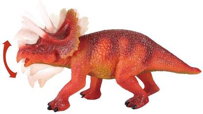 Discover with Dr. Cool Triceratops Action Figure - Includes Real Dinosaur Bone Fossil!