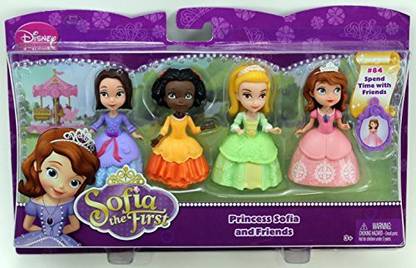 Sofia The First Disney 3" 4Pack Princess Sofiarujade & Amber