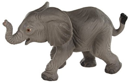 Large Elephant 20" Soft Stuffed Rubber Play Toy Africa Safari 50cm 