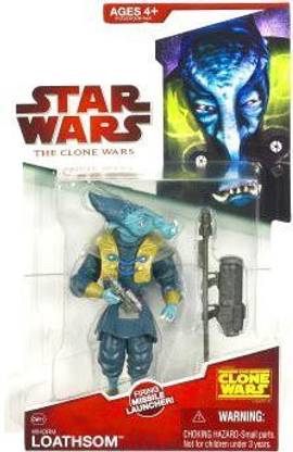 Hasbro Star Wars Clone Wars Animated Action Figure General Whorm Loathsom