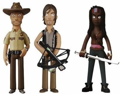 Walking Dead Funko Rick Grimes, Daryl Dixon And Michonne Vinyl Idolz Figures Set Of 3