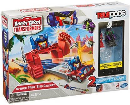 Angry Birds Transformers Telepods Optimus Prime Bird Raceway