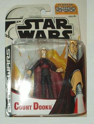 STAR WARS Clone Wars Count Dooku W/Light Saber (As Seen On Cartoon
