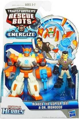 Hasbro Transformers Rescue Bots Blades The Copter-Bot & Dr. Morocco