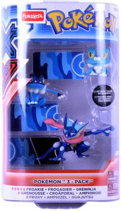 FUNSKOOL Pokemon Figures 3 Pack - Froakie / Frogabier / Greninja