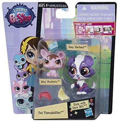 Littlest Pet Shop Pet Pawsabilities Shep Shetland & Bitsy Mudinsky